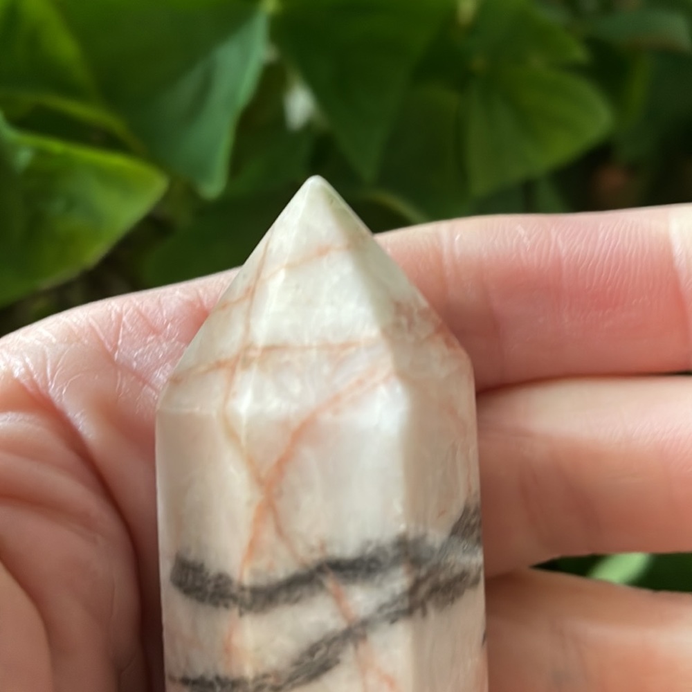 🦓Pink Zebra Jasper Crystal Tower🦓 - Picture 6 of 9